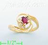 14K Gold Polished Ladies' CZ Ring