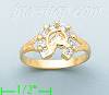 14K Gold Polished Ladies' CZ Ring