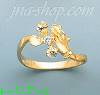 14K Gold Polished Ladies' CZ Ring