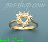 14K Gold Polished Ladies' CZ Ring