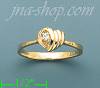 14K Gold Polished Ladies' CZ Ring