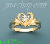 14K Gold Polished Ladies' CZ Ring