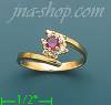 14K Gold Polished Ladies' CZ Ring