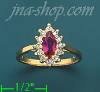 14K Gold Polished Ladies' CZ Ring