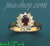 14K Gold Polished Ladies' CZ Ring