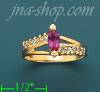 14K Gold Polished Ladies' CZ Ring