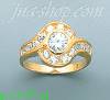 14K Gold Channel & Solitaire Ring
