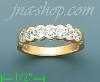 14K Gold Channel & Solitaire Ring