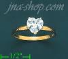 14K Gold Channel & Solitaire Ring