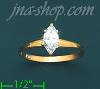 14K Gold Channel & Solitaire Ring