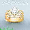 14K Gold Channel & Solitaire Ring