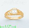 14K Gold Baby CZ Ring