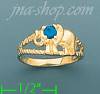 14K Gold Baby CZ Ring