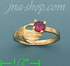 14K Gold Baby CZ Ring