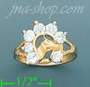 14K Gold Baby CZ Ring