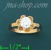 14K Gold Baby CZ Ring