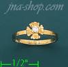 14K Gold Baby CZ Ring