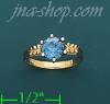 14K Gold Baby CZ Ring