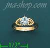 14K Gold Baby CZ Ring