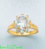 14K Gold Ladies' CZ Ring