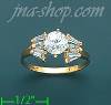 14K Gold Ladies' CZ Ring