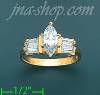 14K Gold Ladies' CZ Ring