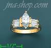 14K Gold Ladies' CZ Ring