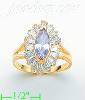 14K Gold Ladies' CZ Ring