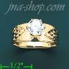 14K Gold Ladies' CZ Ring