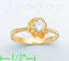 14K Gold Ladies' CZ Ring