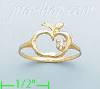 14K Gold Ladies' CZ Ring