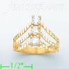 14K Gold Ladies' CZ Ring