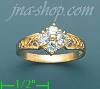 14K Gold Ladies' CZ Ring