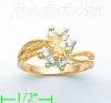 14K Gold Ladies' CZ Ring