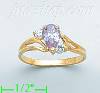 14K Gold Ladies' CZ Ring