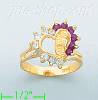 14K Gold Ladies' CZ Ring