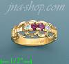 14K Gold Mother's CZ Ring