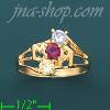 14K Gold Mother's CZ Ring