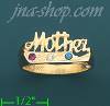 14K Gold Mother's CZ Ring