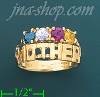 14K Gold Mother's CZ Ring