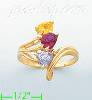 14K Gold Mother's CZ Ring