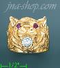 14K Gold Tiger Dia-Cut Ring