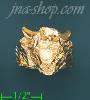 14K Gold Bull Dia-Cut Ring
