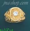 14K Gold Nugget Dia-Cut Ring