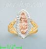 14K Gold 3Color Dia-Cut Ring