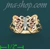 14K Gold 3Color Dia-Cut Ring