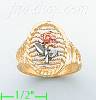 14K Gold 3Color Dia-Cut Ring