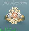 14K Gold 3Color Dia-Cut Ring