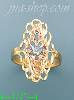 14K Gold 3Color Dia-Cut Ring