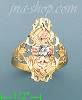 14K Gold 3Color Dia-Cut Ring